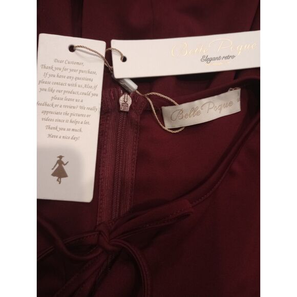 Belle Paque Burgandy Women's Size Small Mini Dress - NWT - Picture 5 of 8